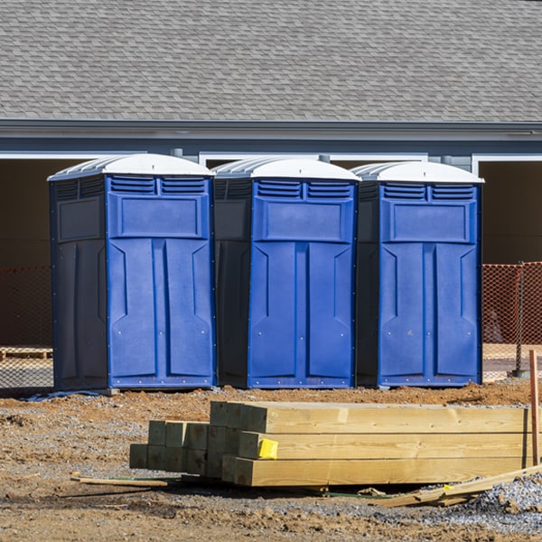 is there a specific order in which to place multiple portable toilets in Chandlers Valley Pennsylvania